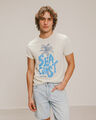 Playera Blanca Con Diseño,BLANCO